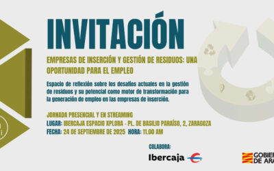 Jornada “Empresas de Inserción y gestión de residuos: una oportunidad para el empleo”.
