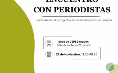 CEPES Aragón organiza un encuentro con periodistas